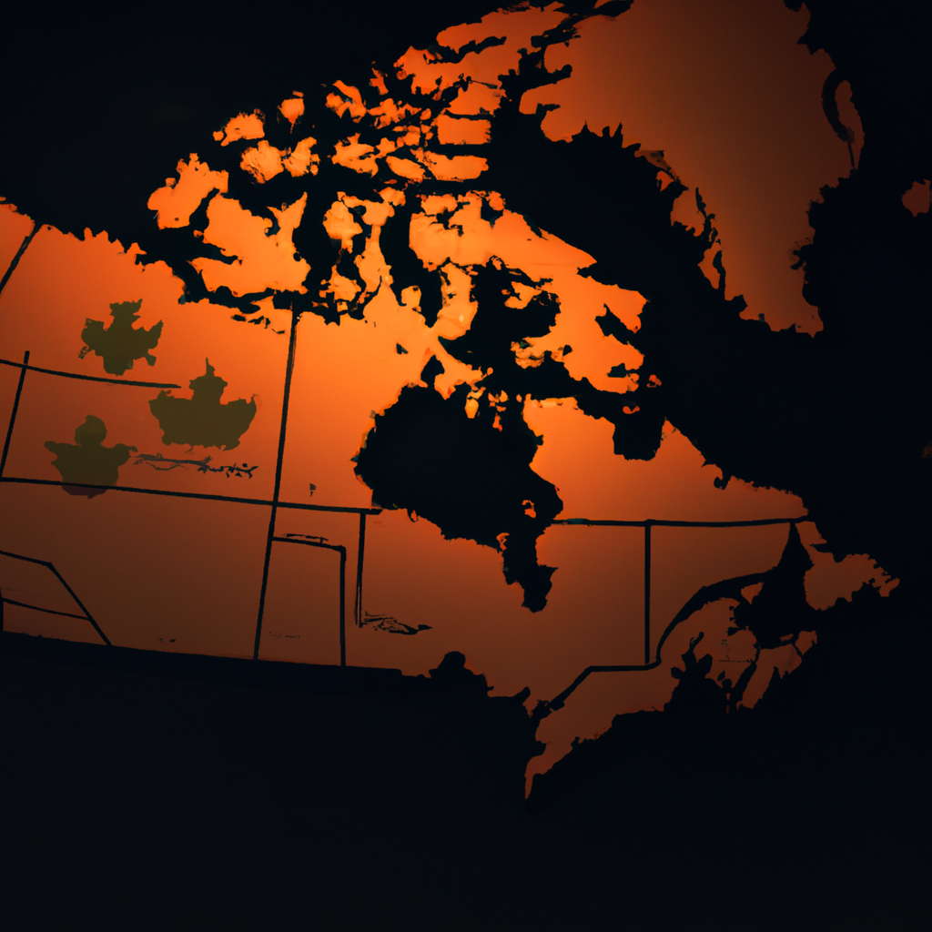 Map of Canada highlighting major cities